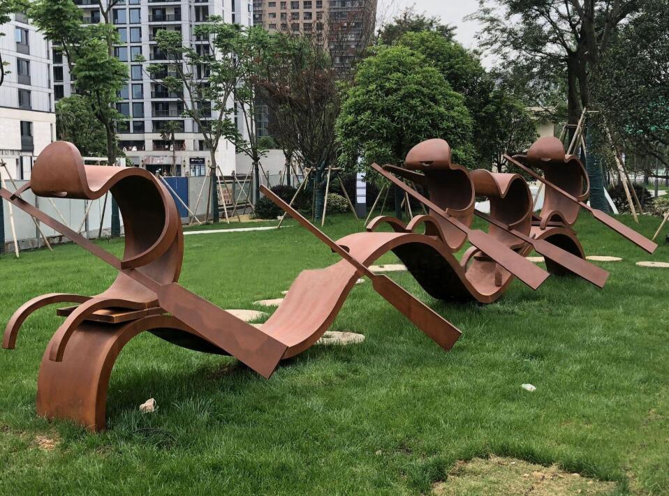 甘德锈钢板造型