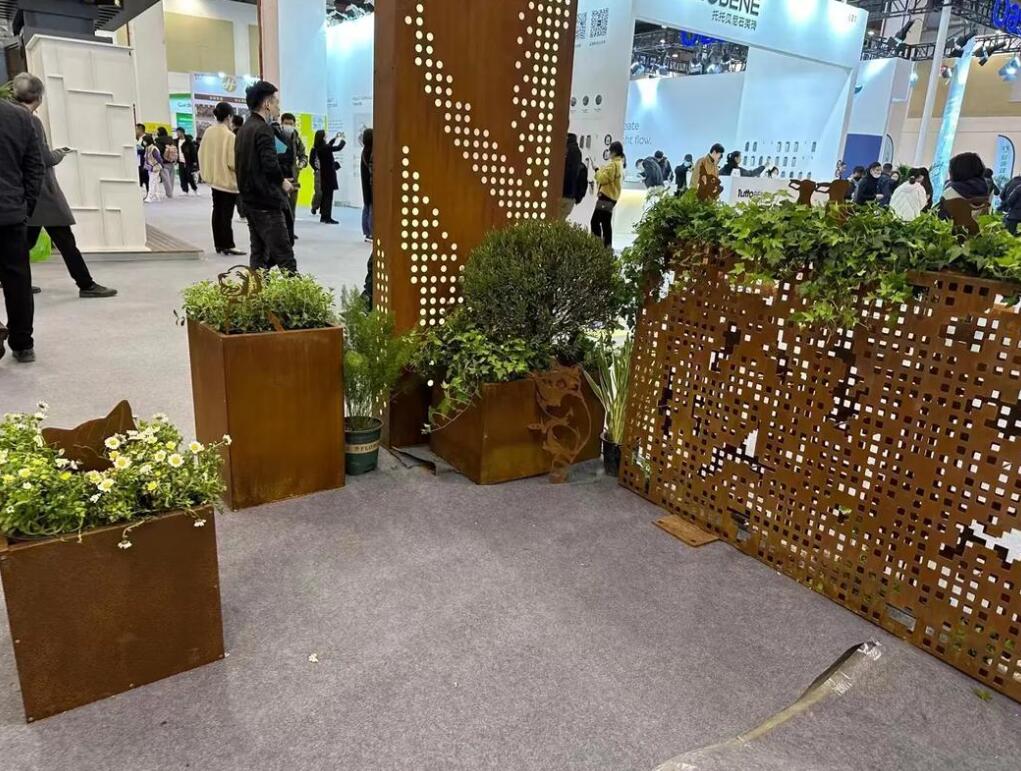 甘德耐候钢花箱