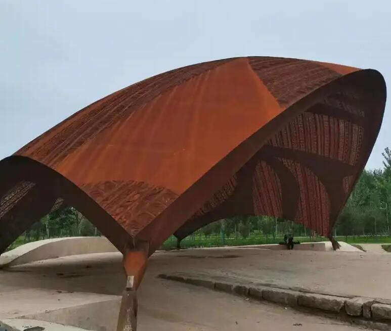 甘德耐候钢幕墙案例